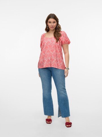 Vero Moda Curve Blus 'VMCDANA' i röd