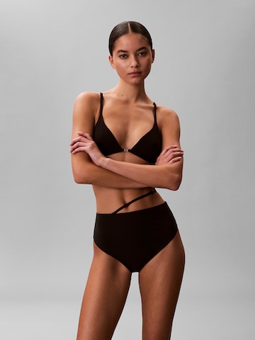 Bas de bikini Calvin Klein Swimwear en noir : devant