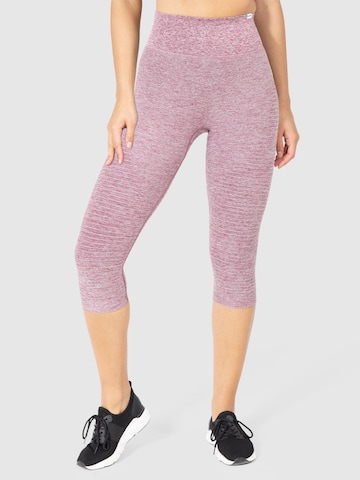Smilodox Skinny Workout Pants 'Anita' in Purple: front