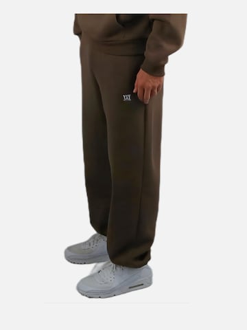 HEFTYKA Loose fit Workout Pants 'CUFF JOGGER' in Brown