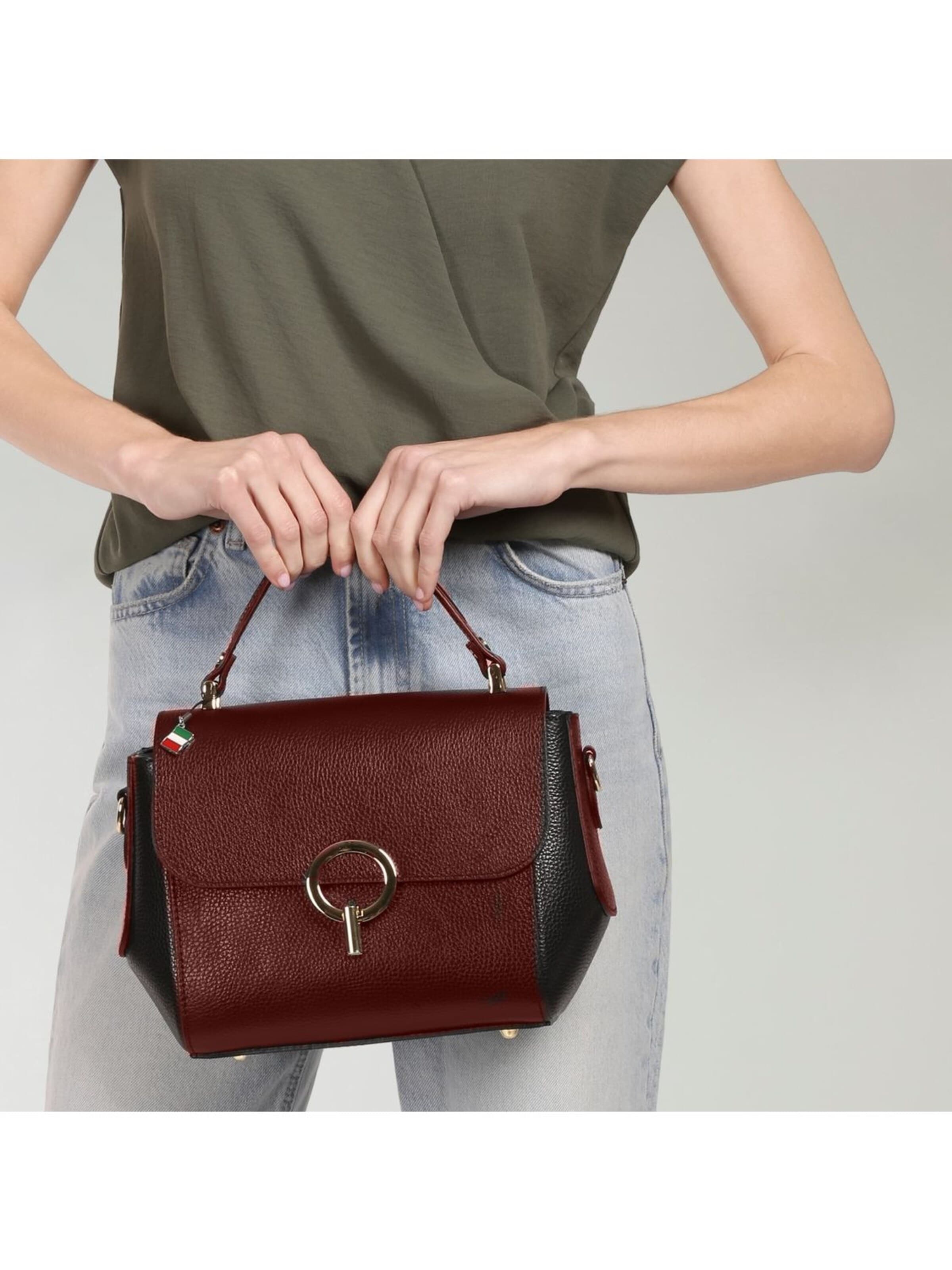 Borsa a mano di Florence in rosso: frontale