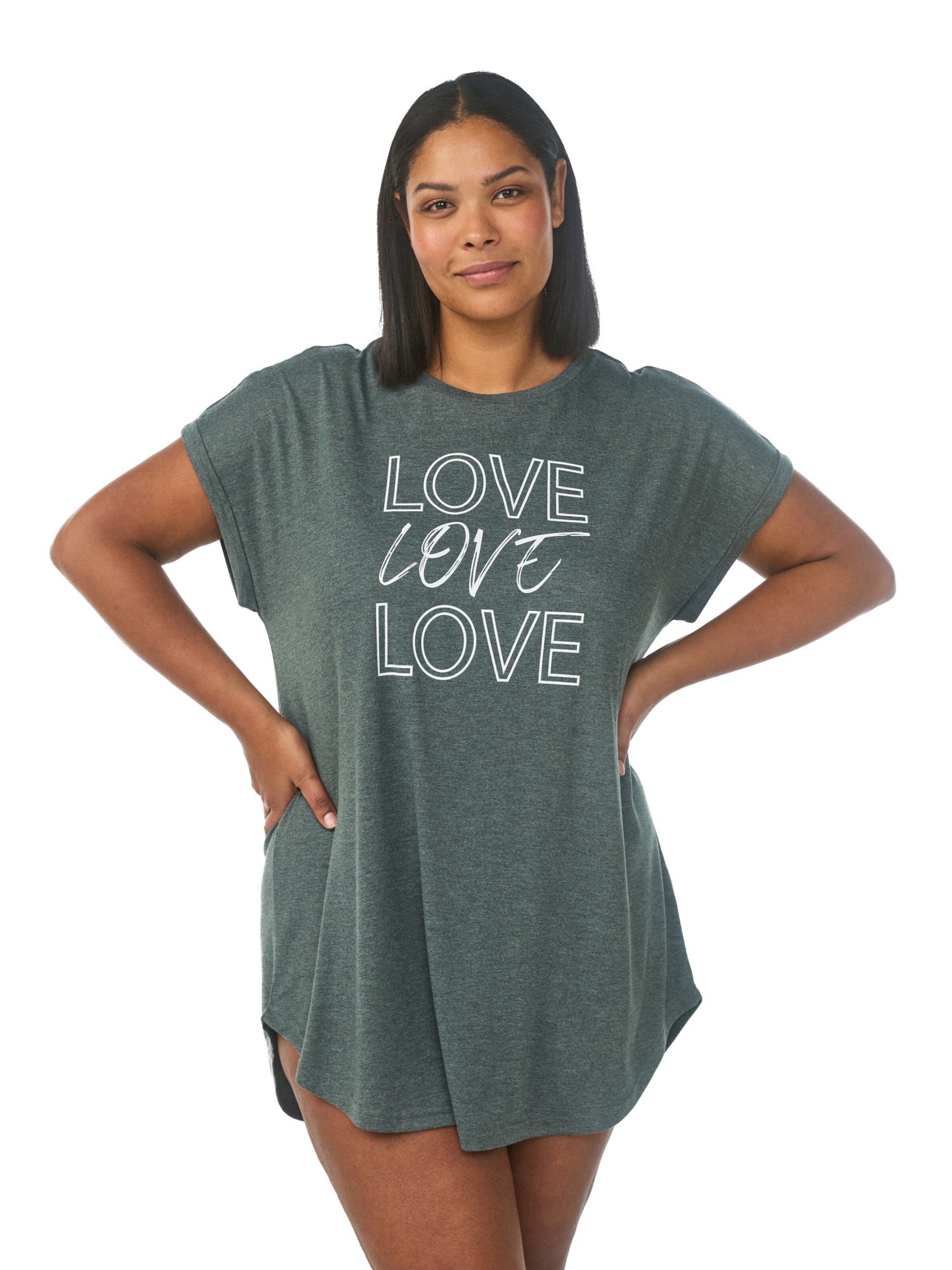 Zizzi Kleid 'Malis' in Grün: Vorderseite