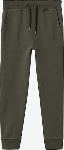 MANGO KIDS Tapered Pants 'FRANCIA 3' in Green: front