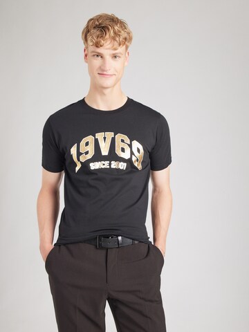 T-Shirt 'Tadeo' 19V69 ITALIA en noir : devant