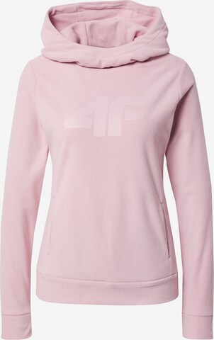 4F Sweter sportowy w kolorze różowy: przód
