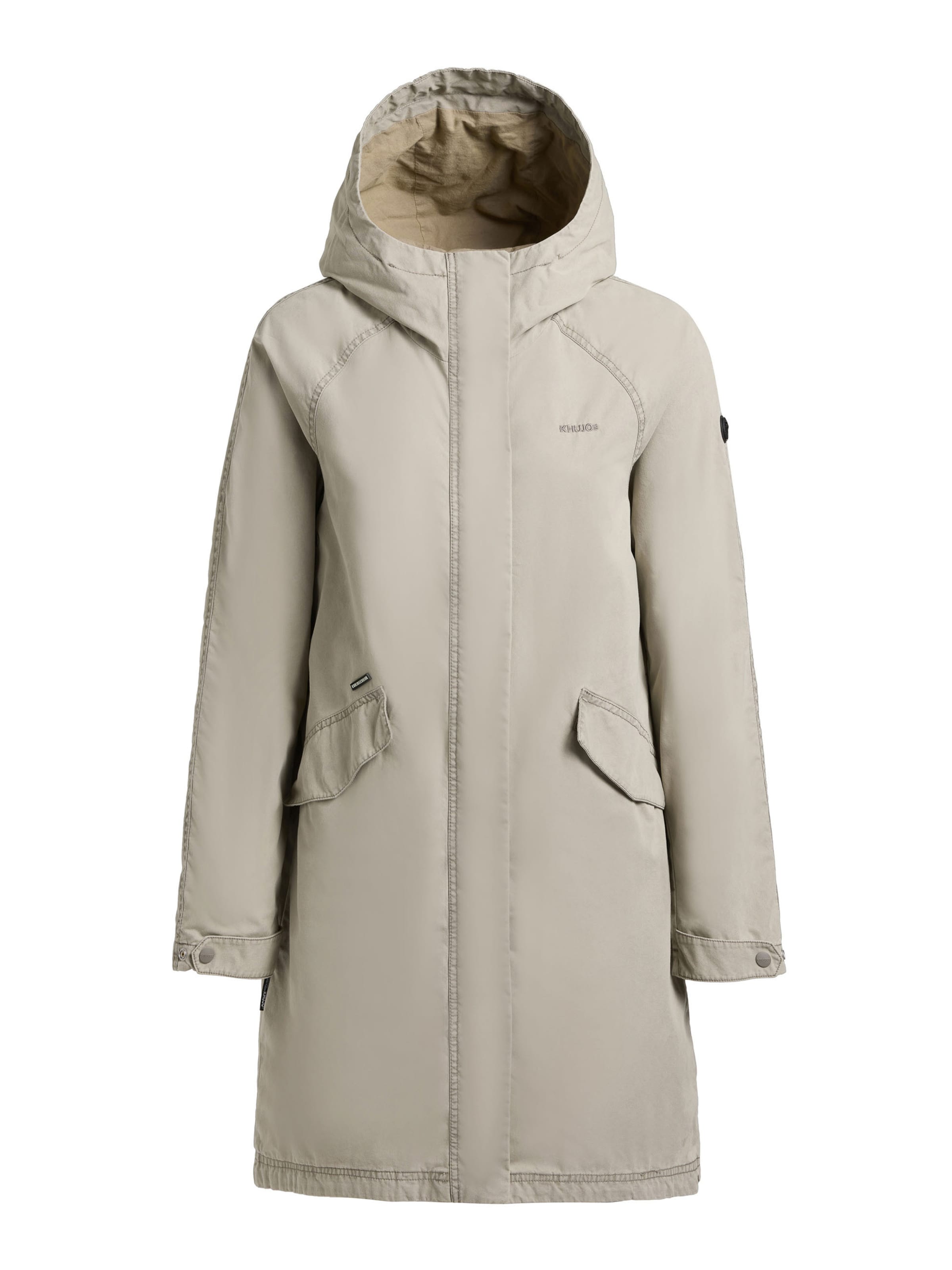 khujo Between-seasons coat 'Leal' in Grey: front