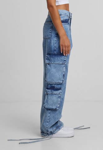 Loosefit Jeans cargo Pequs en bleu
