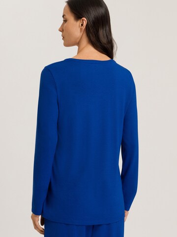 Hanro Longsleeve ' Sleep & Lounge ' in Blau