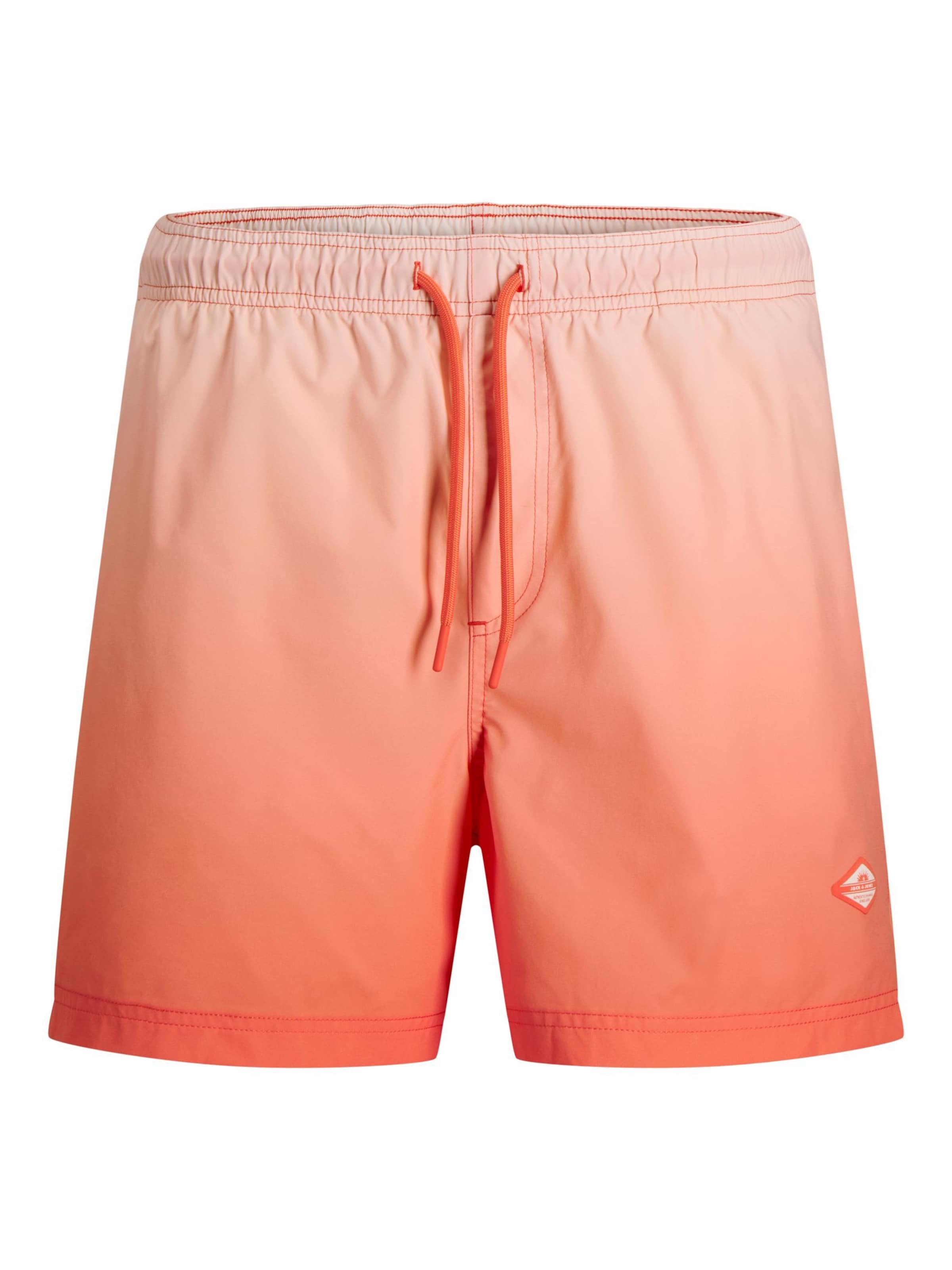 JACK & JONES Zwemshorts 'JPSTMaui' in Oranje: voorkant