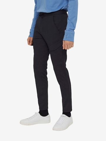 Coupe slim Pantalon cargo ESPRIT en bleu