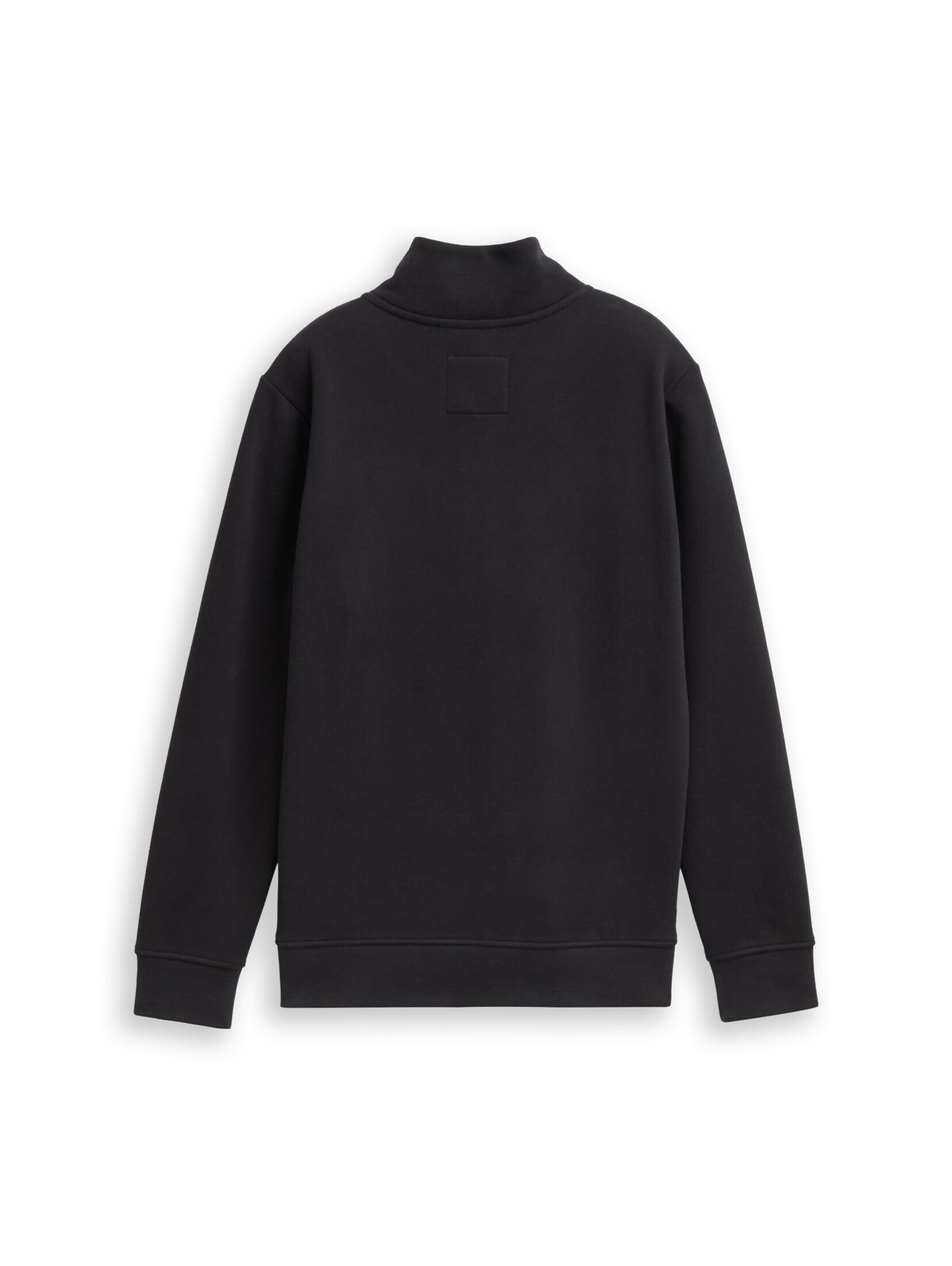 TOM TAILOR Sweat jacket in Black