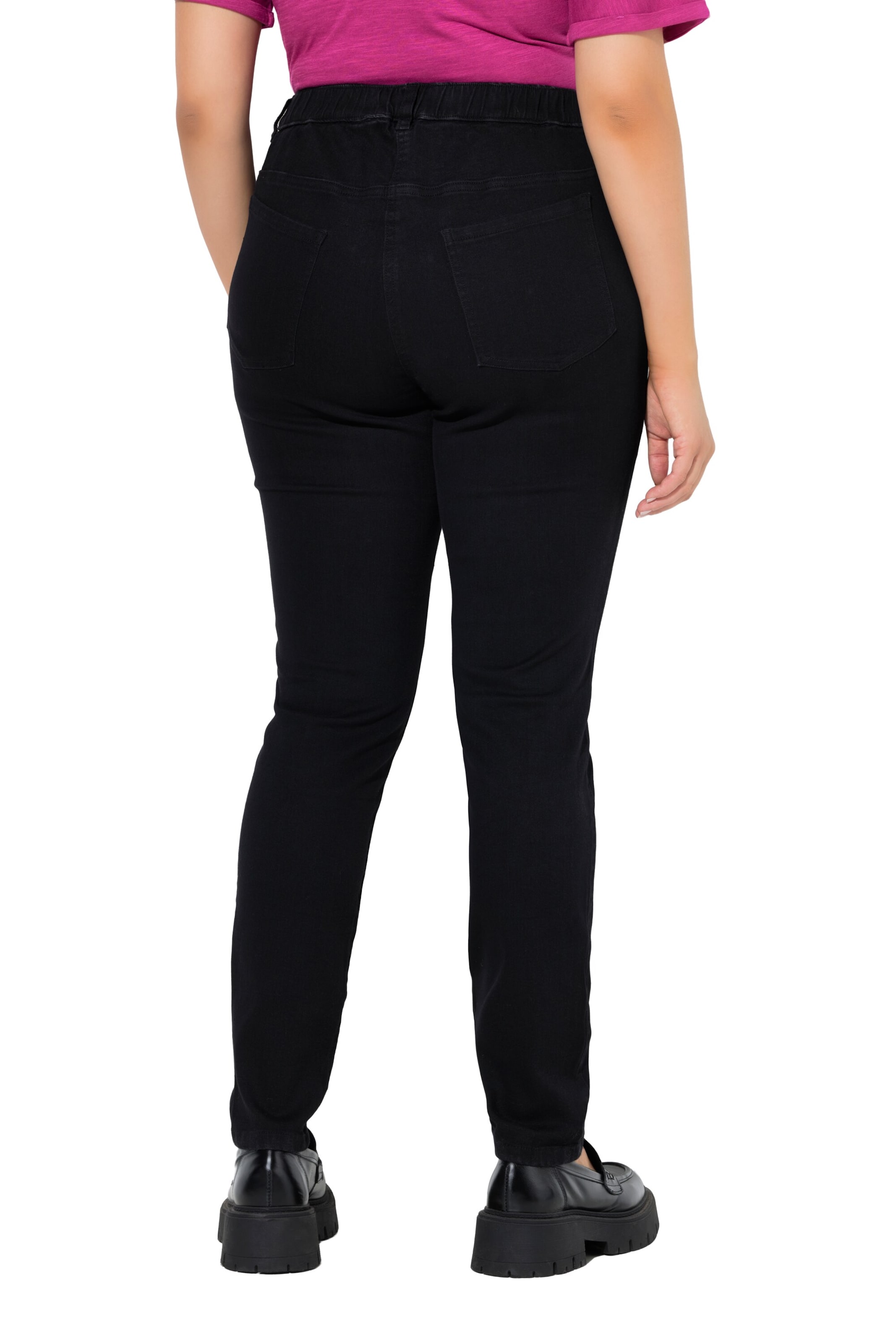 Ulla Popken Slimfit Jeans in Schwarz