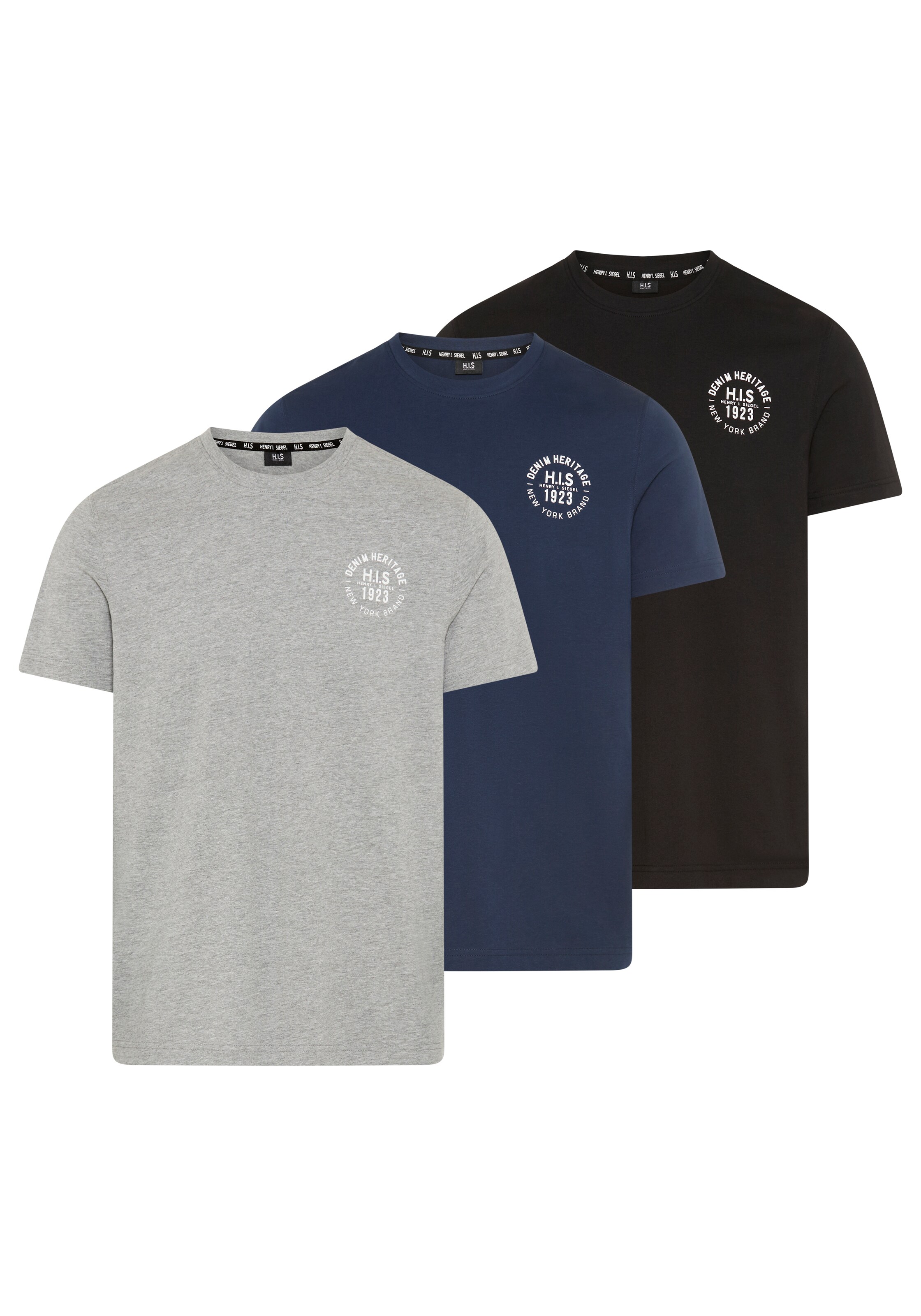 H.I.S Shirt in Blue: front