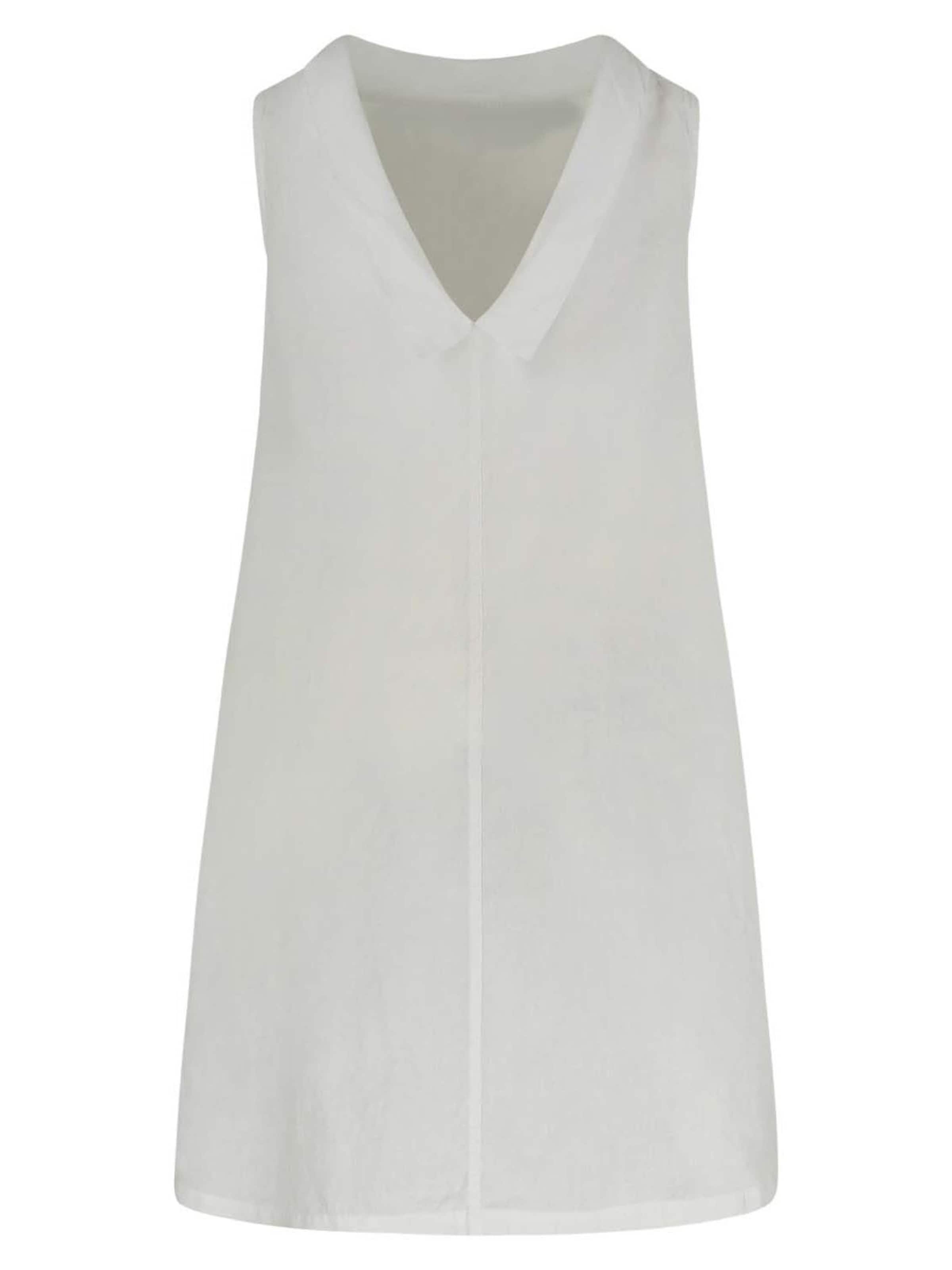 Haris Cotton Jurk in de kleur Wit, Productweergave