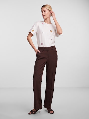 Y.A.S Flared Pleated Pants 'BLURIS' in Brown