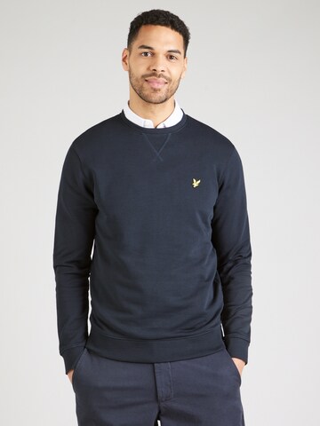 Sweat-shirt Lyle & Scott en bleu : devant