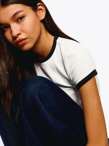 Bershka Tričko - Biela