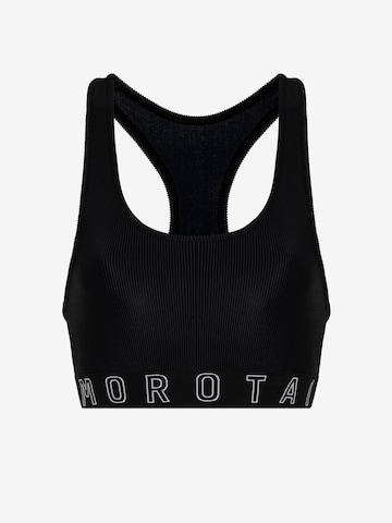 MOROTAIBustier Sportski grudnjak ' Energy Bra ' - crna boja: prednji dio