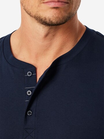 Pyjama long 'Fine Interlock' SCHIESSER en bleu