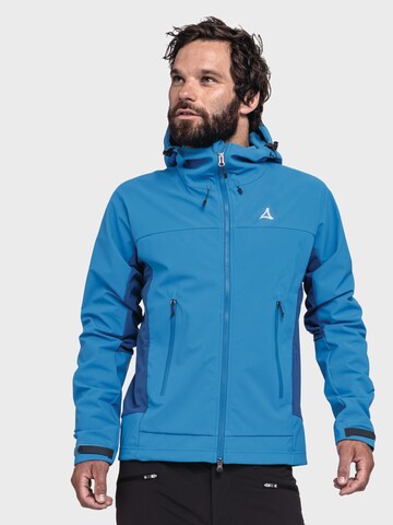 Veste outdoor ' Mountain Softshell Jk Style Blaueis MNS ' Schöffel en bleu : devant