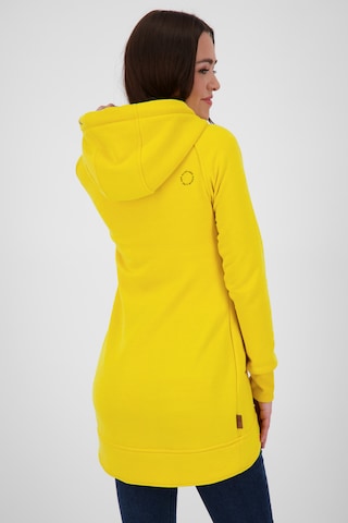 Alife and Kickin - Sudadera con cremallera 'MaryAK' en amarillo