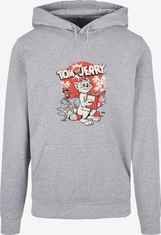 ABSOLUTE CULT Sweatshirt 'Tom and Jerry - Rocket Prank' in Grijs: voorkant