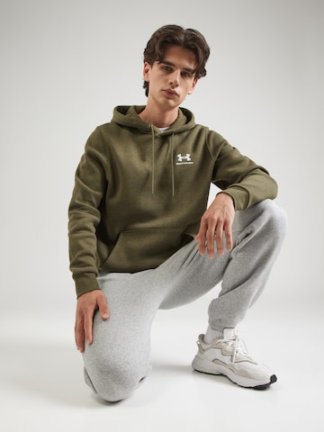 UNDER ARMOUR Sportovní mikina 'Essential' – zelená