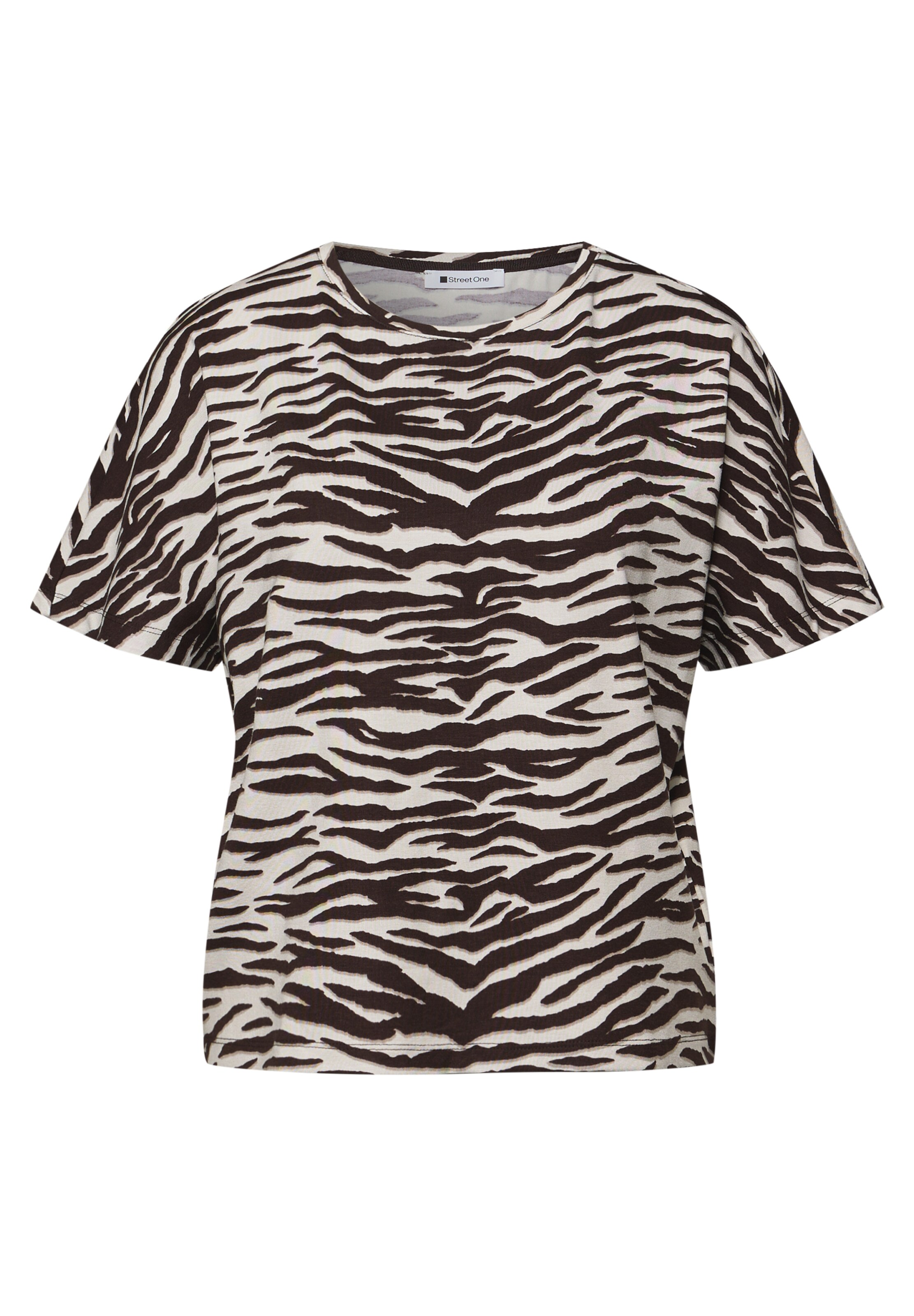 STREET ONE Shirt in Brown: front