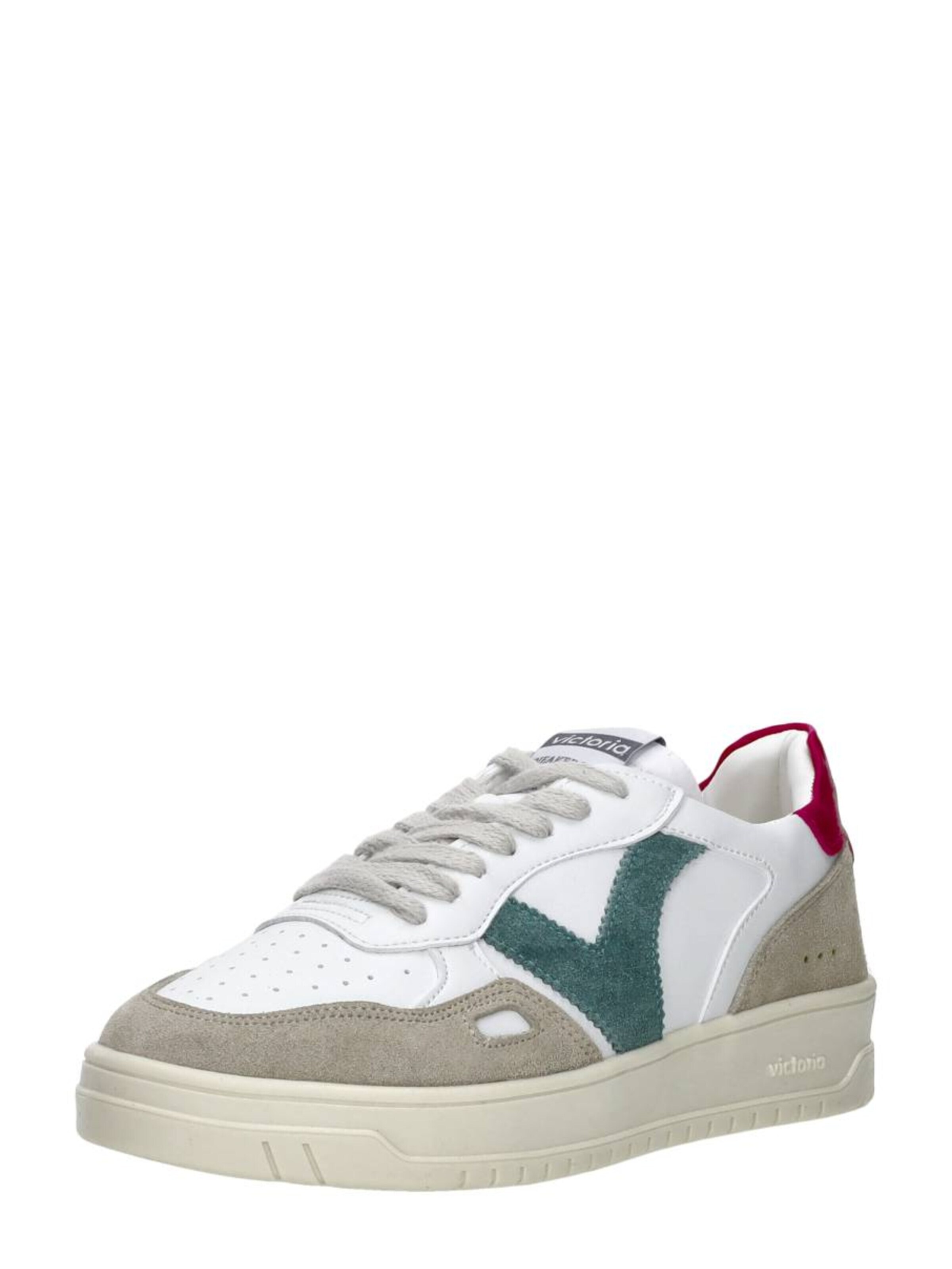 victoria Athletic Lace-Up Shoes 'Sneakers Laag' in White: front
