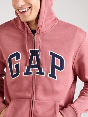 GAP Sweat jacket 'HERITAGE' in Red