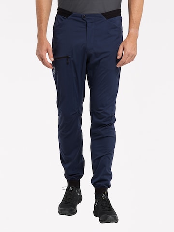 Haglöfs Slim fit Workout Pants 'L.I.M Fuse' in Blue: front