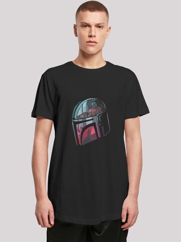 F4NT4STIC Shirt 'Star Wars Mandalorian Mandalore' in Black: front