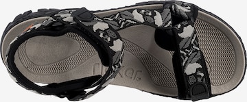 Rieker Trekingové sandály – černá