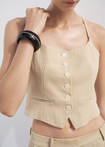 MANGO Suit Vest 'Deia' in Beige