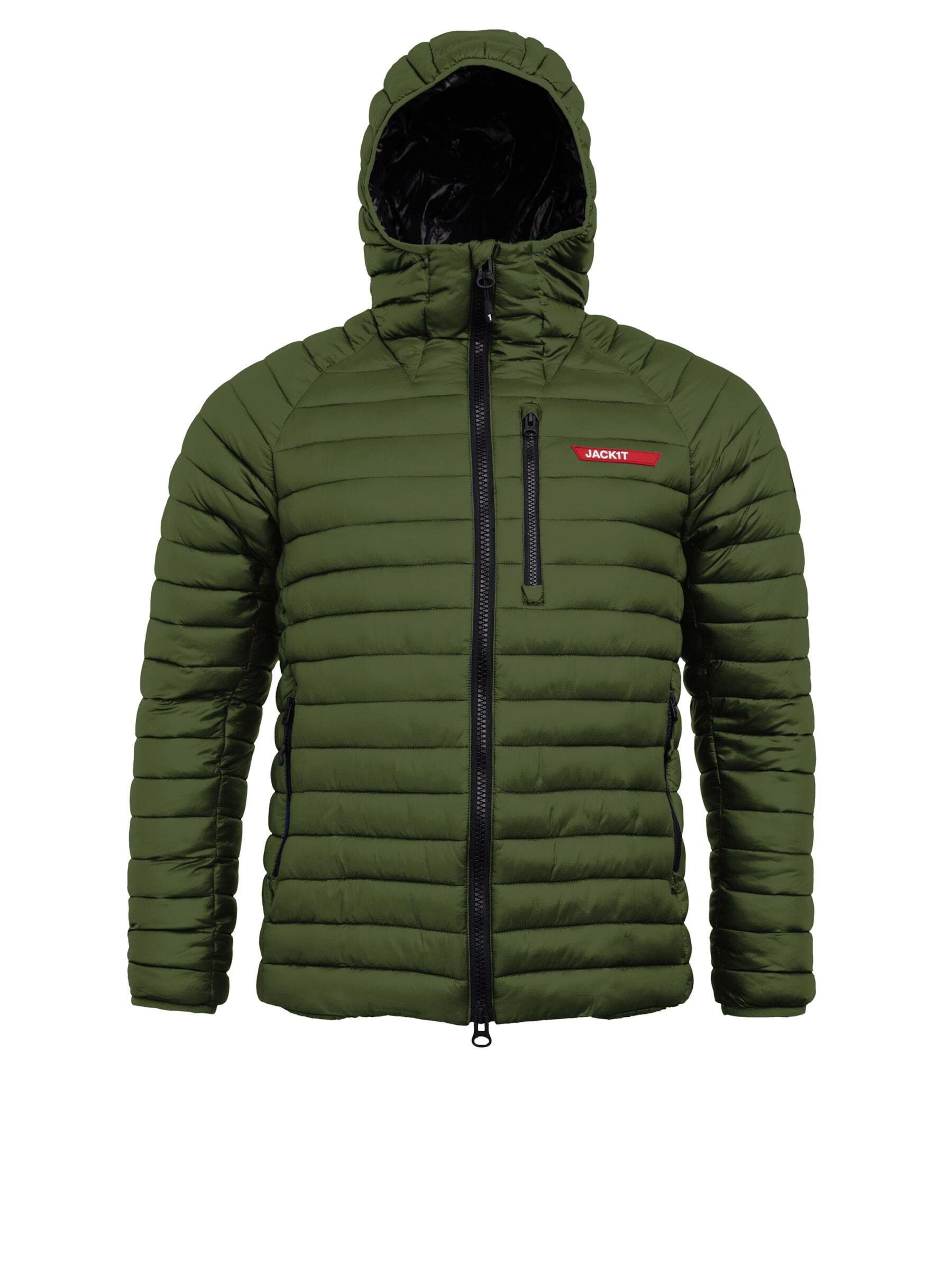 Veste outdoor ' SATEL1TE Kapuzen-Daunenjacke 2.0 ' JACK1T en rouge : devant
