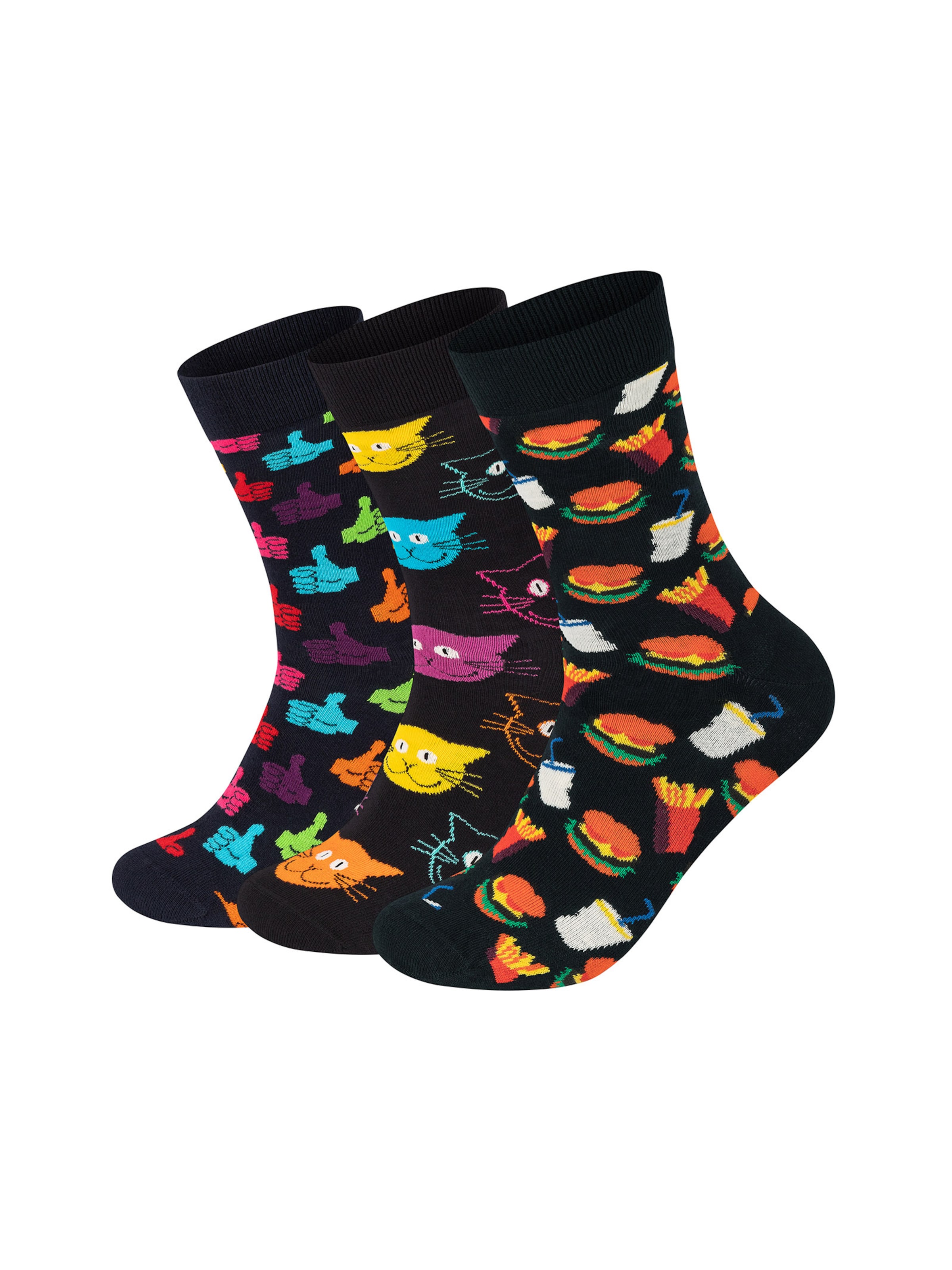 Chaussettes Happy Socks en noir : devant