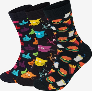 Chaussettes Happy Socks en noir : devant