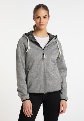 Schmuddelwedda Fleece Jacket in Grey: front