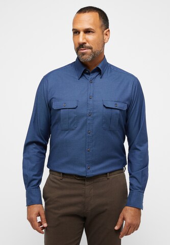 ETERNA Regular fit Business Shirt in Blue: front