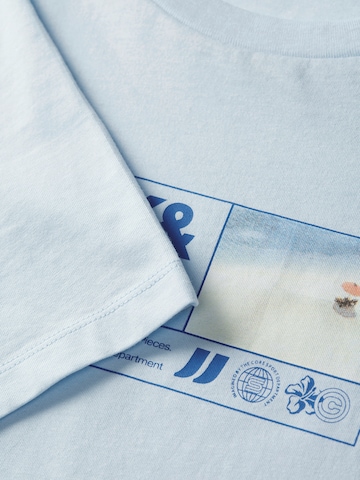 Jack & Jones Plus - Camiseta 'JCOMARINA' en azul