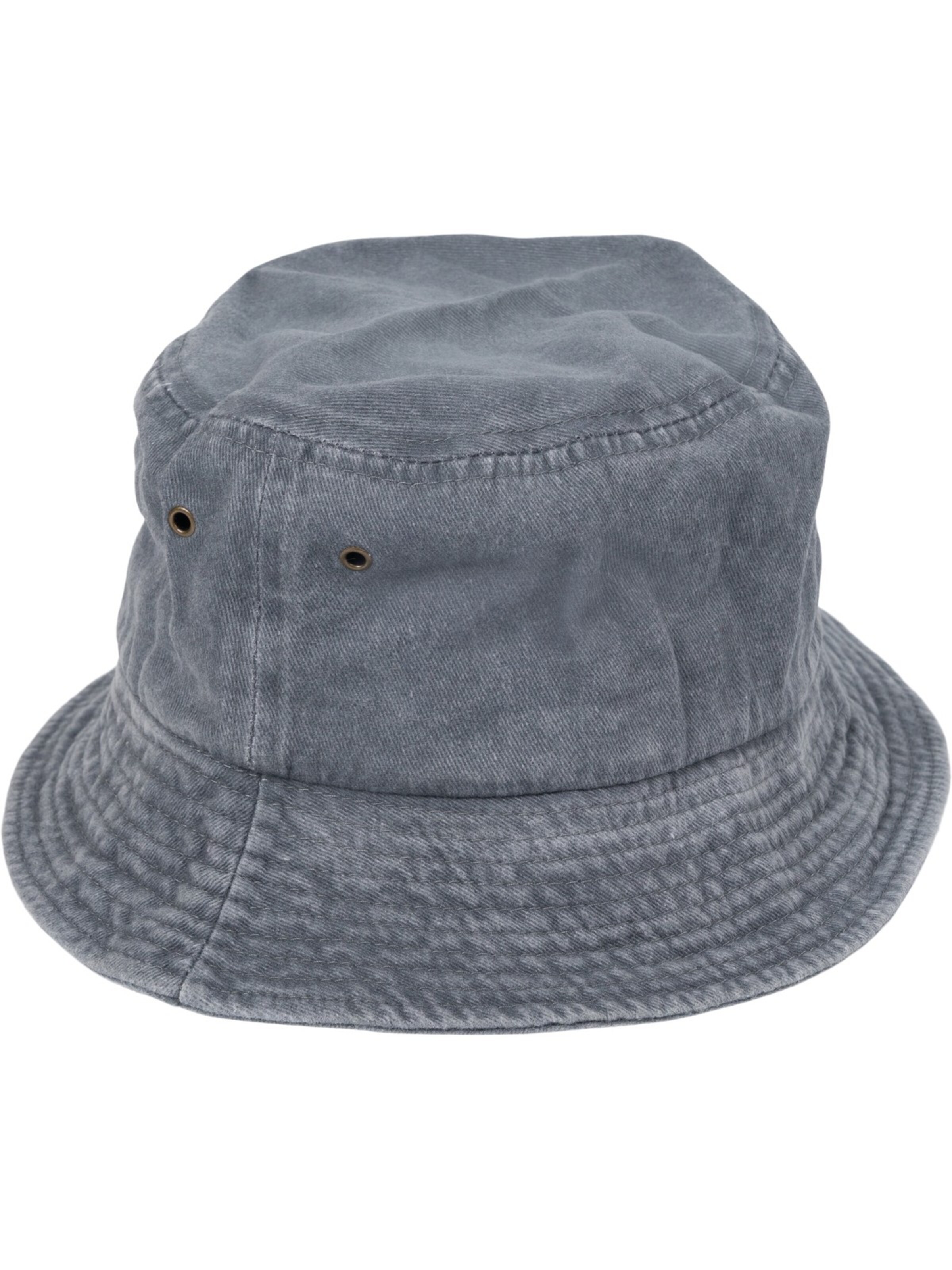 styleBREAKER Hat 'Fischerhut in Washed Optik' in Grey