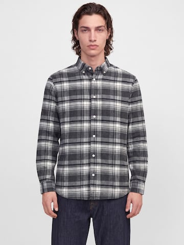 JACK & JONES Regular Fit Hemd in Grau: Vorderseite