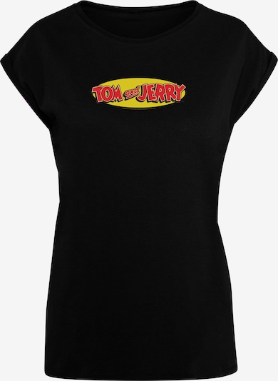 ABSOLUTE CULT T-shirt 'Tom and Jerry - Inline' en jaune / rouge / noir, Vue avec produit