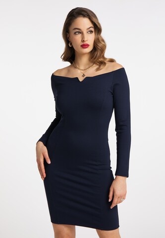 faina Sheath dress in Blue: front