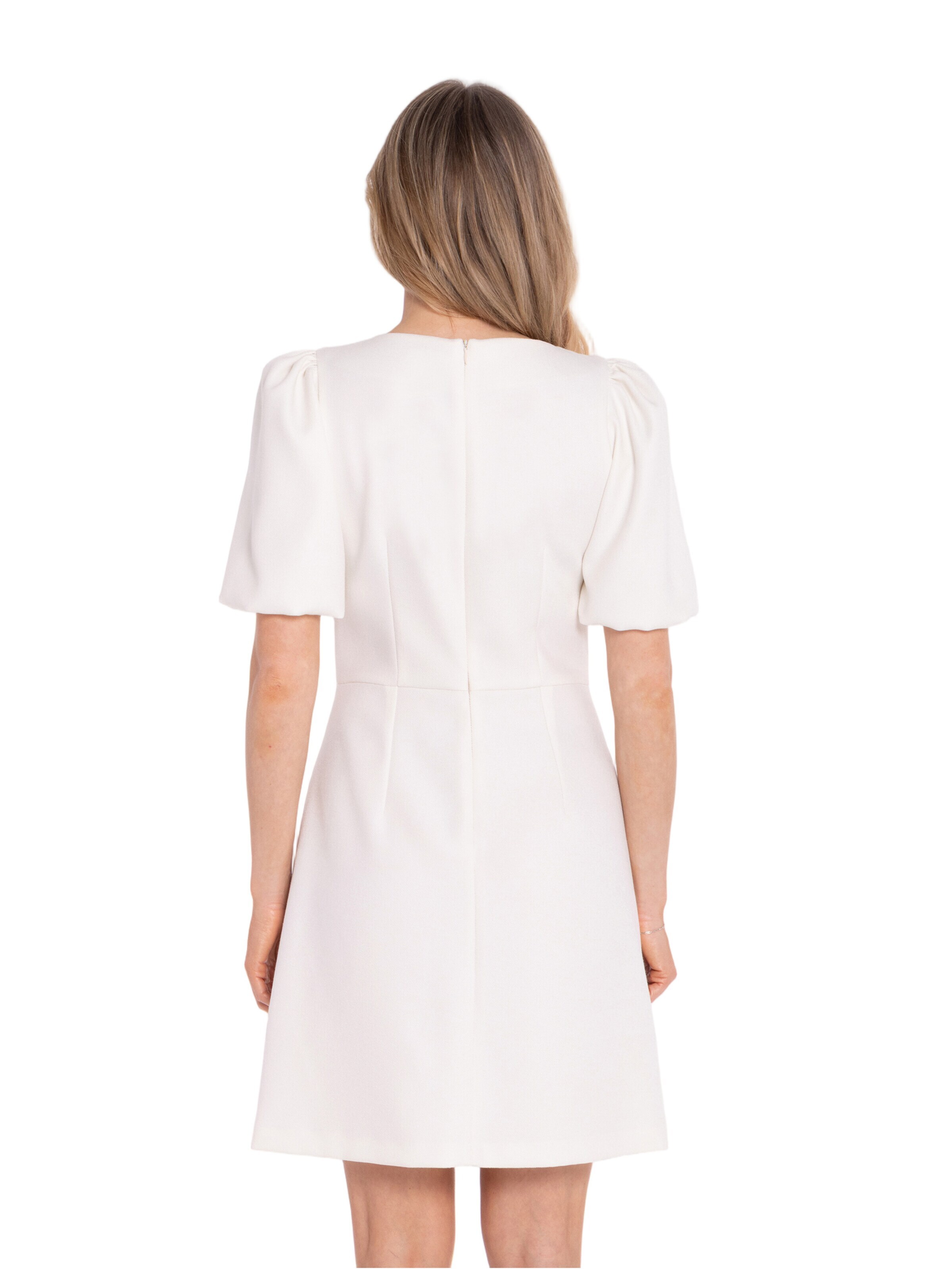 Rochie 'Sukienka mini z bufiastymi rękawami' de la Stylove pe bej
