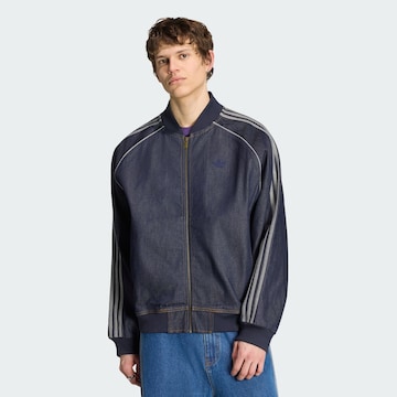 ADIDAS ORIGINALS - Casaco meia-estação 'SST Adicolor' em azul: frente