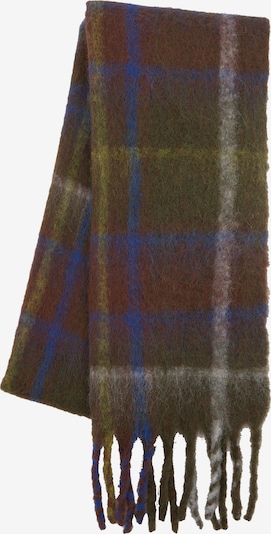 Pull&Bear Kaulaliina värissä koboltinsininen / ruskea / oliivi / offwhite, Tuotenäkymä