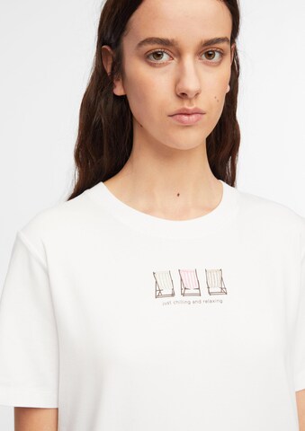 T-shirt COMMA en blanc