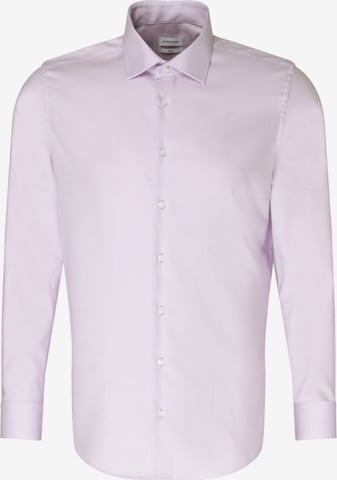 SEIDENSTICKER Slim fit Business Shirt in Purple: front