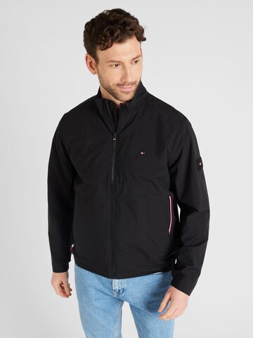 TOMMY HILFIGER Between-Season Jacket in Black: front